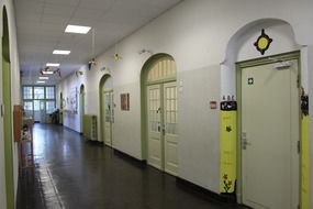 corridor at school