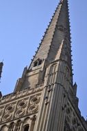 Tall beautiful Norwich cathedral