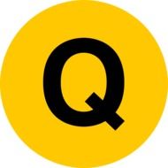 letter Q in the yellow circle