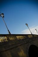 old river bridge sunny view