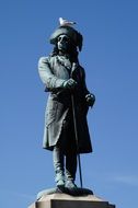 statue of swedish king Charle in Karlskrona