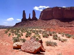 rocks desert landscape, monument valley, usa, Colorado