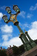 ancient iron light in london