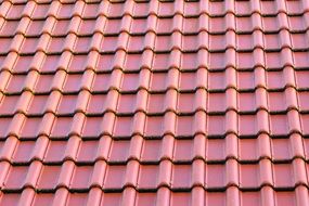 Red tiled roofing