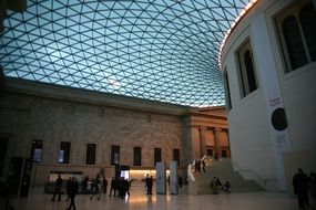 glass roof in the Museum of modern art