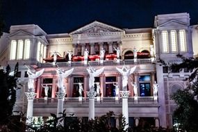 architecture of the Caesars Palace in Las Vegas