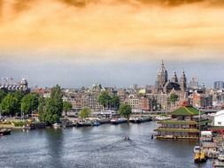 panorama of the Amsterdam