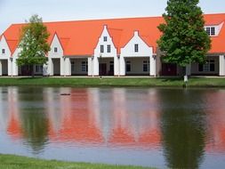 Buidling with orange roof