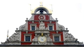 pediment of a historic building