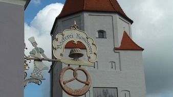 Metal signboard in Bavaria