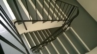 extraordinarily beautiful stairs, view from above