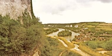 Rural View from gaillard castle