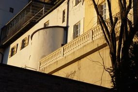 facade of a building in the sunlight