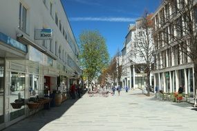 Shopping pedastrian street in Boblingen