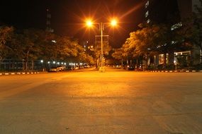 empty night road