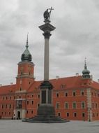 warsaw sigismund s column in old town