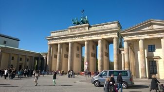 square in front of the brandernburgh gate in berlin