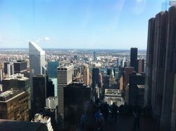 skyscraper aerial view of New York city