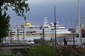 big yacht in hamburg