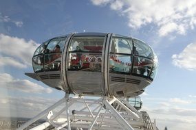 london eye attraction panorama sky view