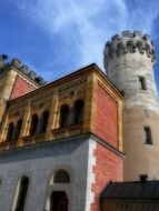 castle neuschwanstein by king ludwig the second, germany, bavaria