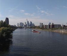 distant view of the downtown frankfurt am Main