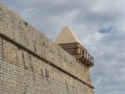 Tower and wall of villa franch