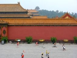 wall of the palace in Beijing