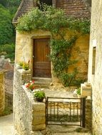 french courtyard in the countryside