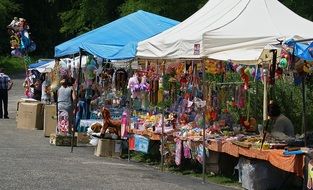 market stalls