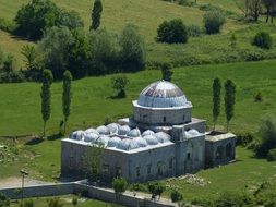 mosque in the middle of nature in the Balkans