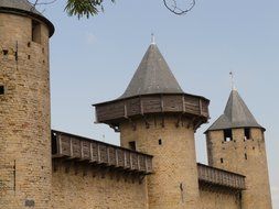 towers and walls of the fortress of Carcassonne