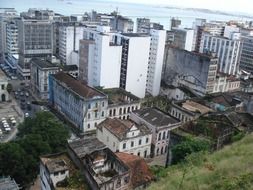 Aerial view of Pelorinho Salvador De Bahia city