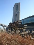 cityscape of tall flat house in south korea