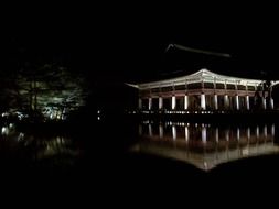 Landscape of gyeongbok palace in Korea