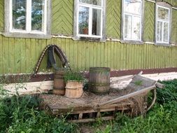 wooden house in Suzdal