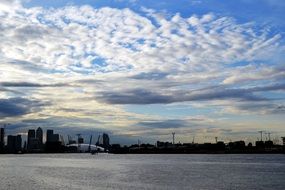 cloudy sky over England