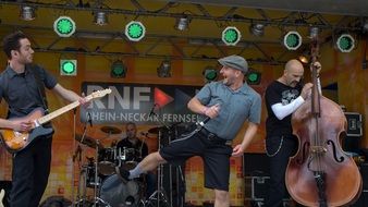 band playing rock and roll music