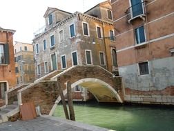 stone bridge over the water channel