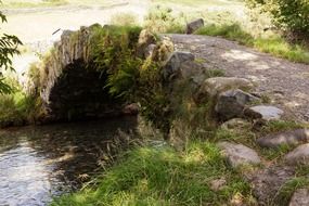 ancient bridge over the river