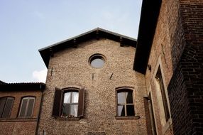 the architecture of the building Milan Italy