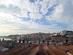 panoramic view of the city port