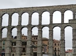 Antique buildings in Segovia, Spain