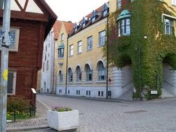 streets of the old town on the island of Gotland