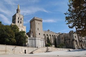 Palais des Papes - a monument of architecture, france, Avignon