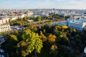 Hofburg imperial palace in Vienna city