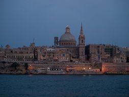 evening city malta valletta