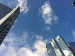 skyscrapers at sky, germany, frankfurt