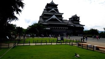 Asian architecture of the castle, Japan