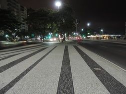 city night lights, brazil, rio de janeiro, Copacabana